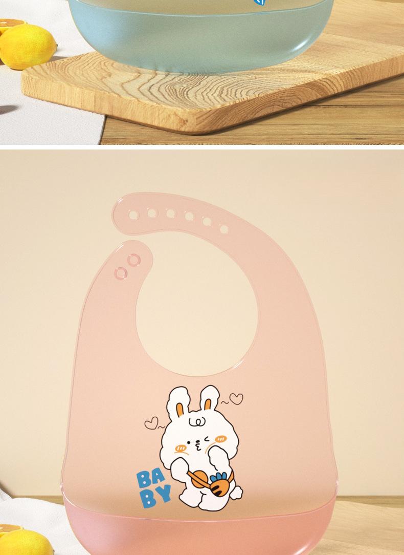 Easy Clean Silicone Bib!No More Mess During Baby Feeding 👶