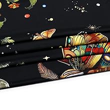 Orange Butterfly Tapestry Retro Floral Flower Tapestry Moon Phase Tapestry Aesthetic Vintage Boho Wall Tapestry Botanical Mushroom Tapestry Wall Hanging for Bedroom