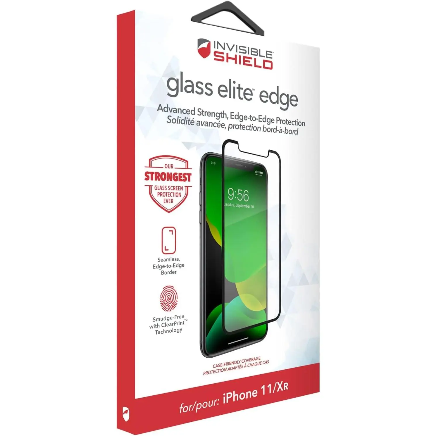InvisibleShield Glass Elite  Screen Protector for  11 and  XR – Tempered Glass, Smudge-Free ClearPrint,  Shatter,  and Scratch Protection