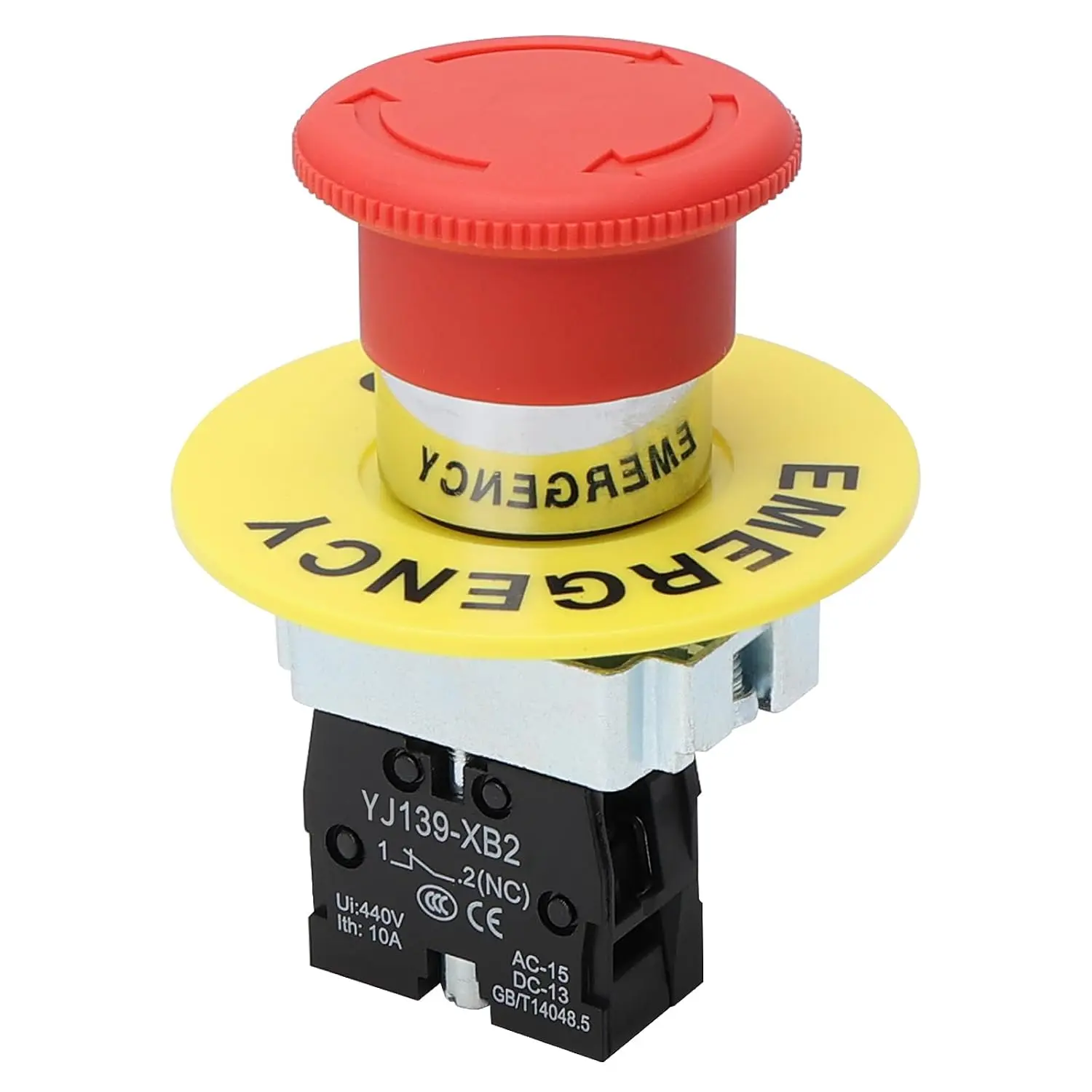 22mm  Stop Push Button  440V 10A XB2-01ZS