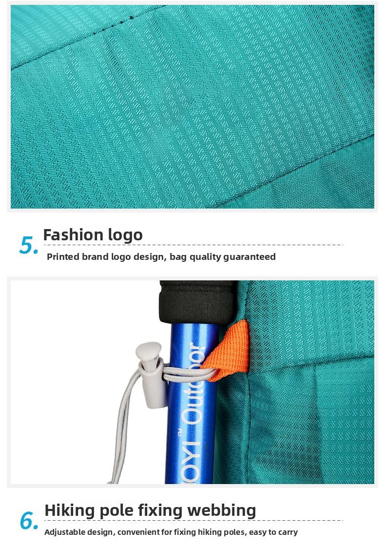 Sports Backpack Lightweight Travel Portable Folding Bag Men and Women Outdoor Mountaineering Bag Hiking Waterproof Backpack