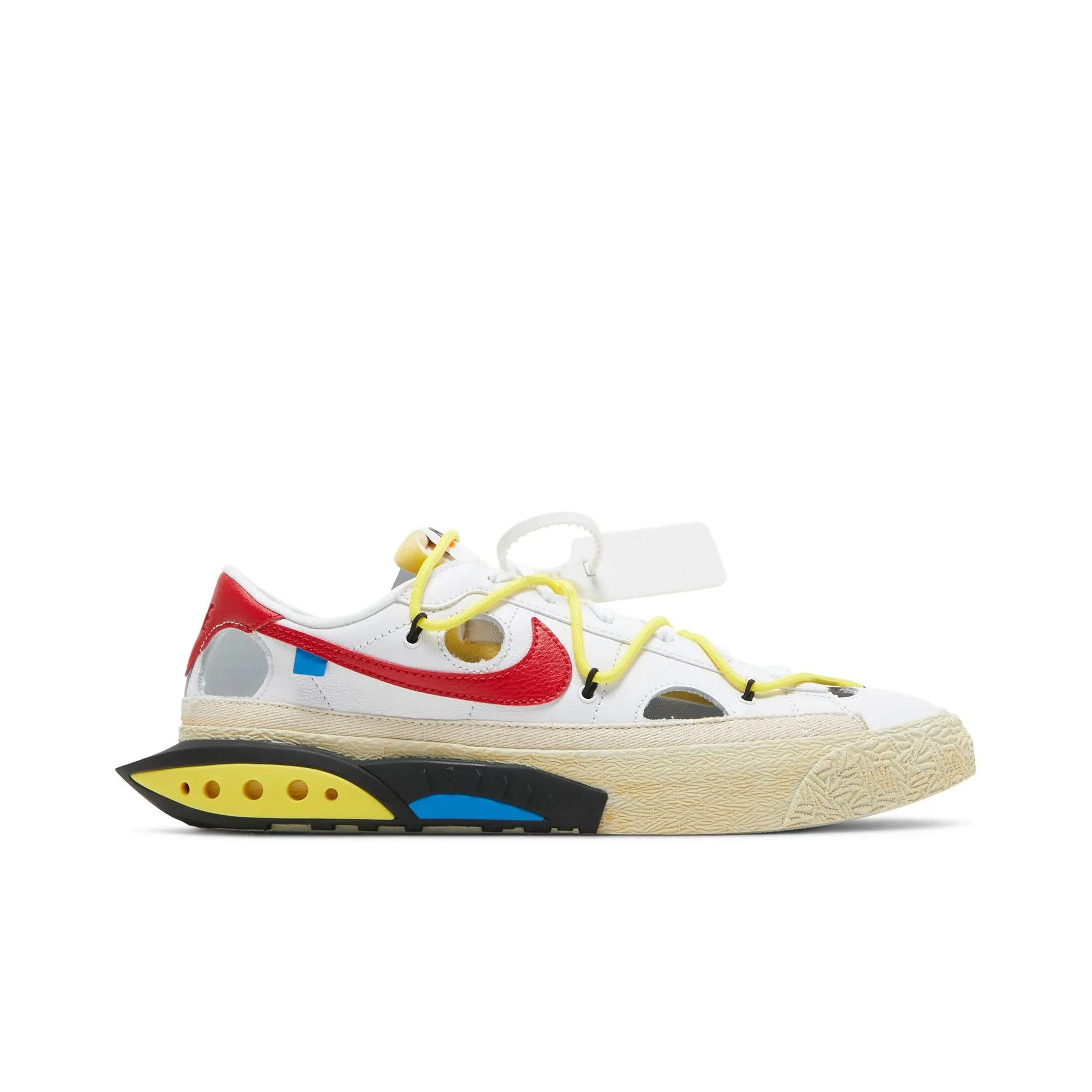 Off-White x Nike Blazer Low 'White University Red' (Unisex) White/University Red sneakers DH7863 100