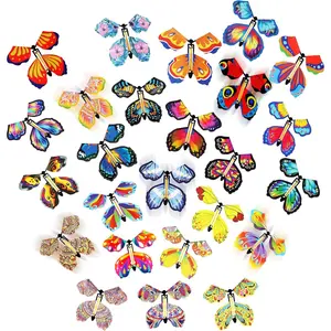 Flying Butterfly Toy for Kids 25PCS Flying Butterfly Surprise Box Flying Butterfly Cards Butterfly Surprise Toy for Book Card Birthday Surprise Gift