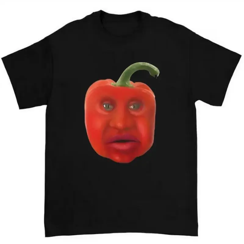 Peppa Mane Red Pepper Meme T-Shirt Unisex Oversized Short Sleeve Classic Fit Tshirt with Bold Cartoon Humor Style and Personalized Design adult funny t-shirt top clothing Vintage tee all-season comfort fit Apparel Cotton Fitted Green Menswear Streetwear