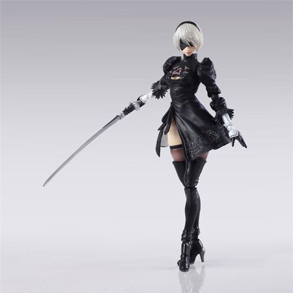 PA 2B No.2 Type B Yorha Figuras Nier Automata 2b Action Figure Toys Manga Shfiguarts Anime Peripheral Movable Collection Model