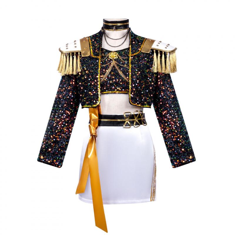 Girls' Halloween Cosplay Costume - Kids' Stage Performance Outfit with Matching Accessories