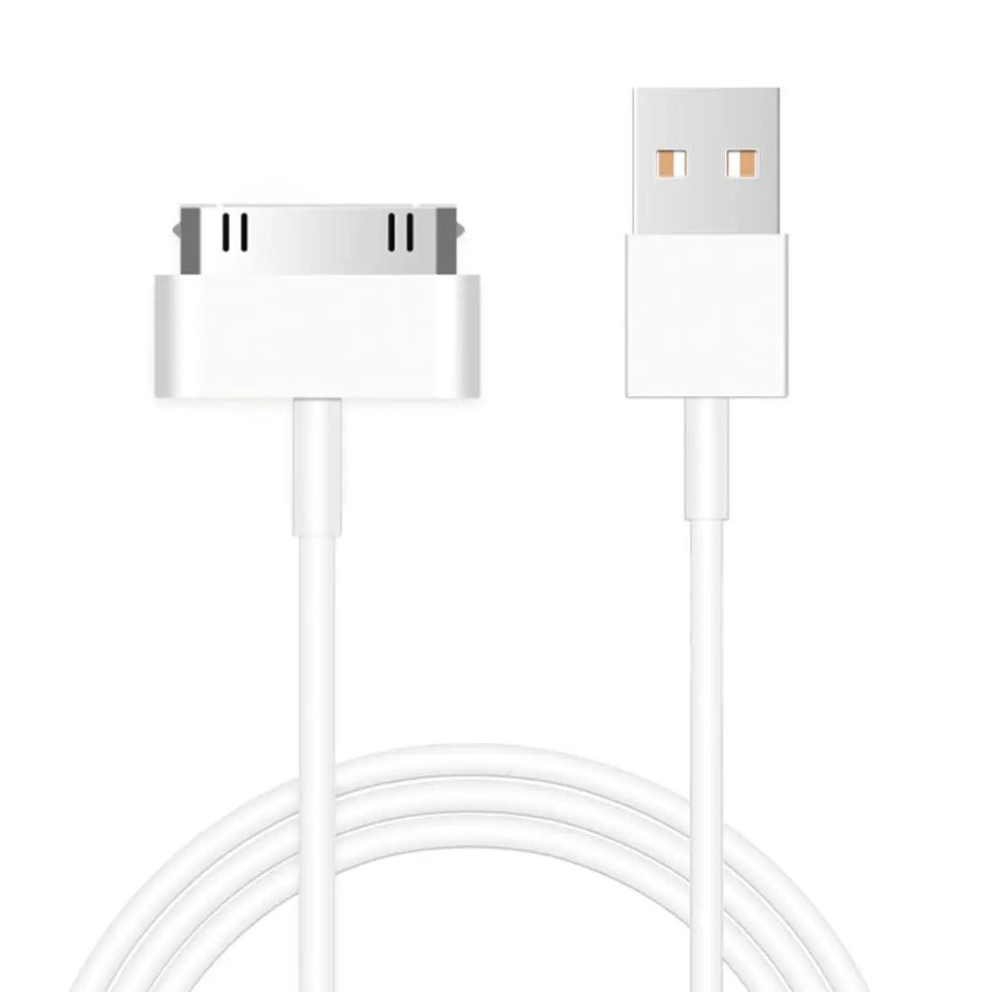 Synthetic Electronic Mobile USB Charger Plug - Durable, Efficient Charging Solution for iPhone 4, Old iPad, iPod Classic & Other iOS Devices, 3.3Ft Long, Office & Extra Use, Pack of 3