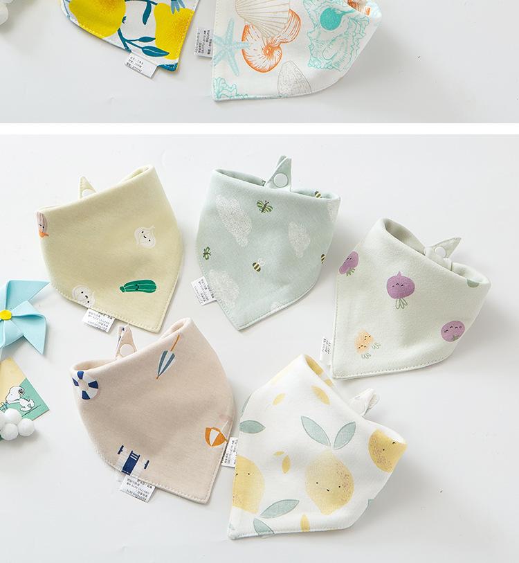 Absorbent Double Layer Baby Bibs, Easy Snap Closure for Infants & Toddlers