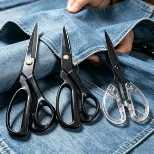 Professional Stainless Steel Tailor Scissors Set, Sewing Tools, Home Use Manual Clothing Cutting, 9, 8, 7.5 Inches Three-Piece Combo Kit