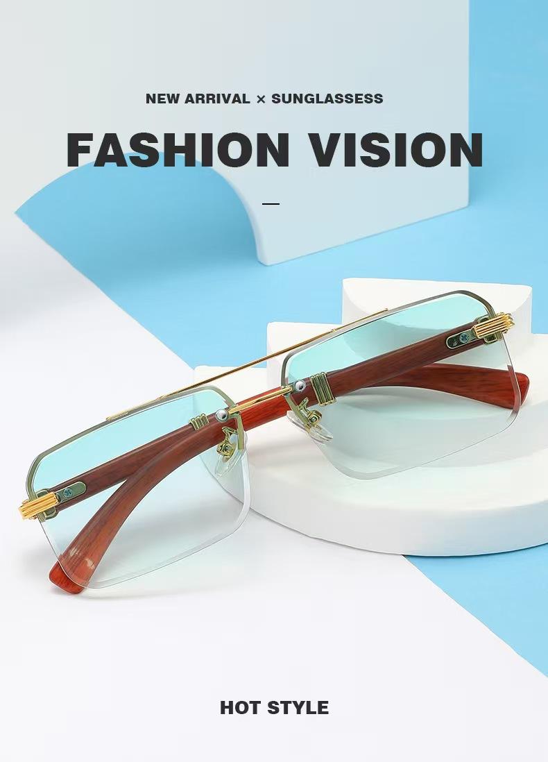 2 Pairs Unisex Rimless Square Lens Fashion Glasses Metal Double Bridge Trendy Eyewear PC Material Lightweight Stylish Accessories Perfect for Outdoor Parties Vacations Travel Driving Streetwear & Photo Props 2 Pairs Unisex Rimless Square Lens Fashion Glasses Metal Double Bridge Trendy Eyewear PC Material Lightweight Stylish Accessories Perfect for Outdoor Parties Vacations Travel Driving Streetwear & Photo Props