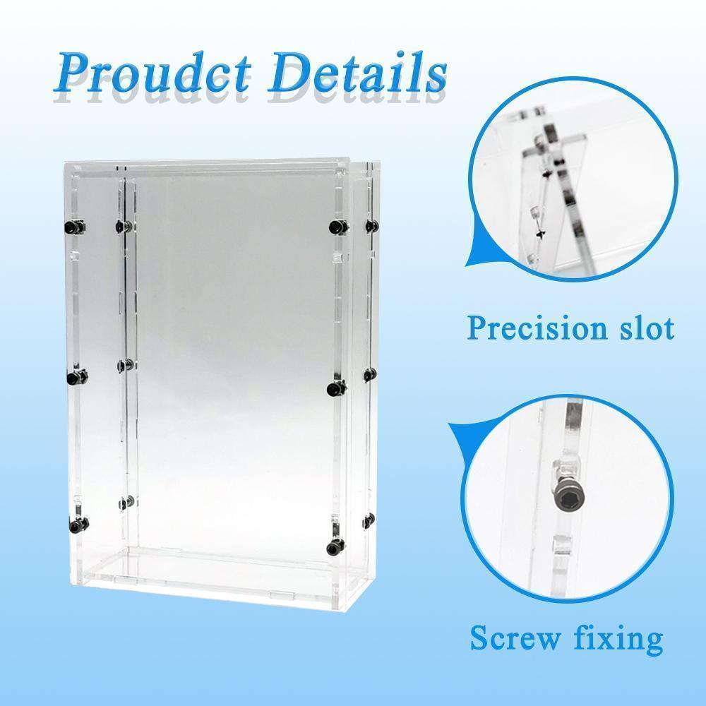 Bob 1/64 Model Car Display Case (without cars in pictures) For Hotwheels Acrylic Transparent High Grade Screw Fixed Display Box