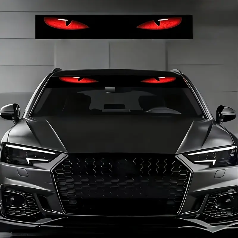 Multi-style Monster Eye - Car Windshield Sticker - Can Be Installed on Car Hoods, Front Windshields, and Rear Windshields as Decorative Decals