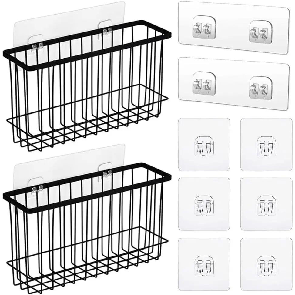 Over the Cabinet Door Organizer 2 Pack, Self Adhesive cabinet door organizer Pantry Door Organizer, Inside Cabinet Storage, Cutting Board Organizer Wall Mounted, Home Organization