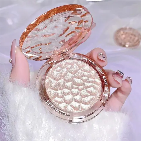 Glitter Highlighter Powder, Shimmering Highlighter Palette, Long Lasting Pearly Makeup Powder, Facial Brightening Cosmetics, Glitter Sparkle Makeup, Christmas Gift