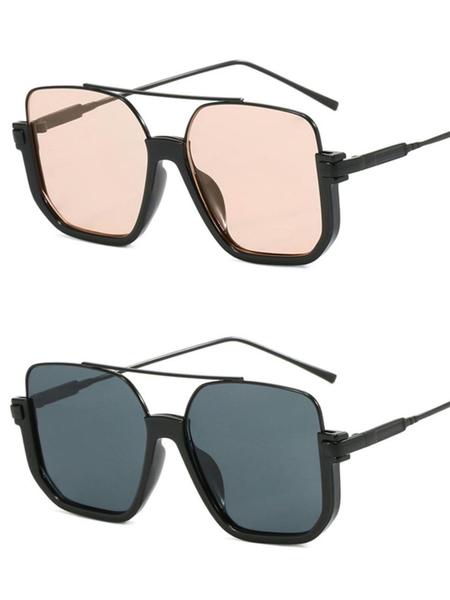 Unisex Simple Style Plain Color Sunglasses, Trendy Casual Sunglasses for Everyday Use, Fashion Accessories for Outdoor Activities, Trendy Styling Sunglasses