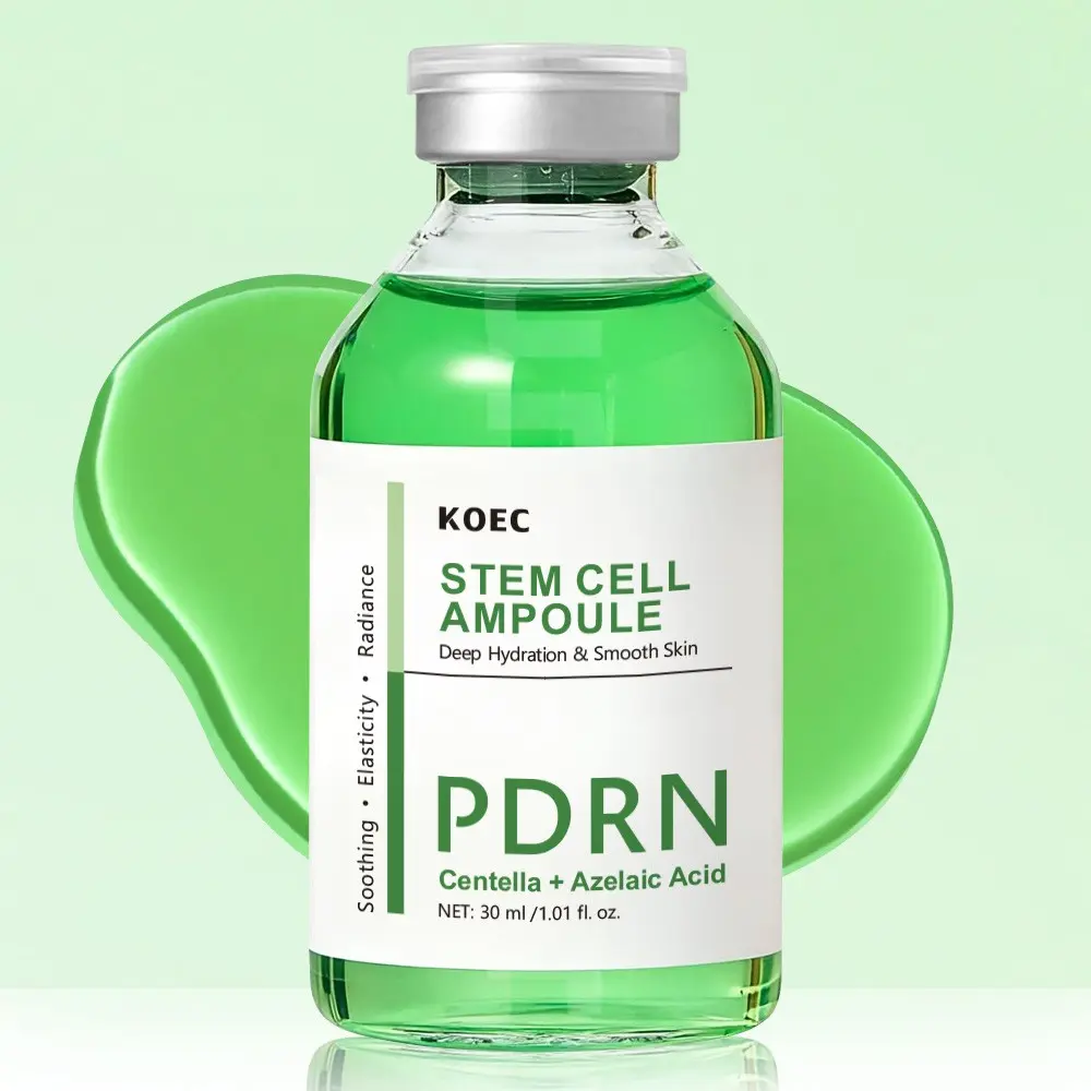 Centella PDRN Stem Cell Ampoule, Moisturizing, Hydrating & Soothing Serum for Moisture Plumping Effect, Lightweight, Skin Balance and Glow, Korean Skin Care