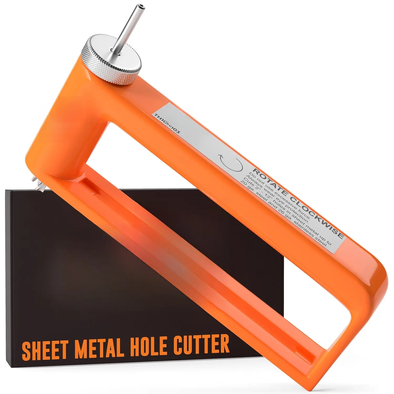 Adjustable Hole Cutter for Metal – Cuts 2–12" Holes in 24ga Steel & 26ga Stainless – Heavy Duty Tool for HVAC, Duct Work, Electrical & Ceiling Installs