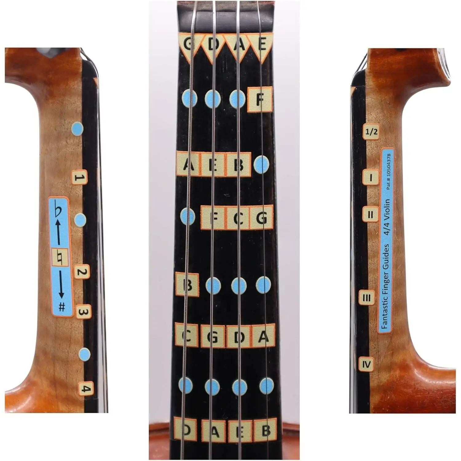 Fantastic Finger Guide for Violins Adult Beginner | Stringed Musical Instruments | Fingerboard and Fretboard Stickers for Learning  s | Play or Fiddle, 4/4-Size