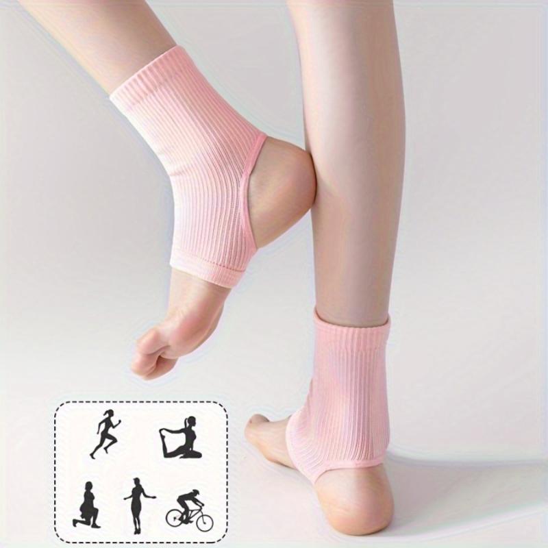 2pcs Compression Ankle Support Socks - Knitted Ankle Braces for Men and Women - Breathable, Moisture-Wicking Yoga Socks