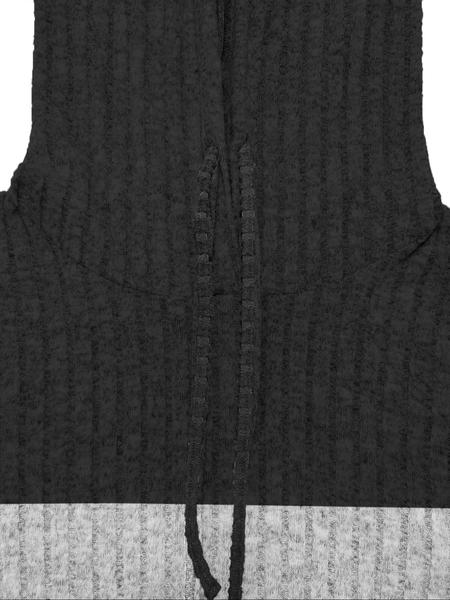 Women's Fall Fashion Colorblock Hooded Sweatshirt, Long Sleeve Pullover, Casual Streetwear, Ladies' Clothing for Daily Wear