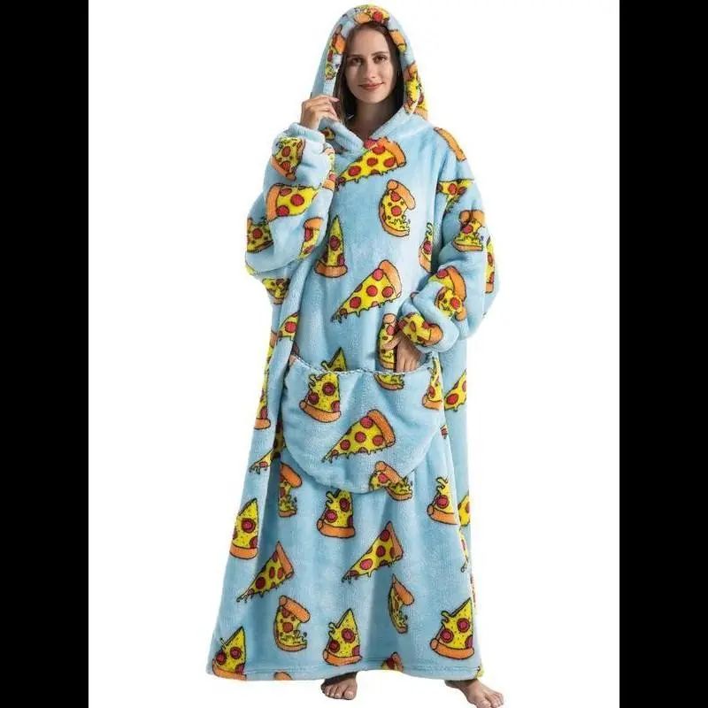 Oversized Hoodie Wearable Blanket, Super Soft Warm Comfortable Giant Wearable Blanket for Women Men Adults with big Pocket