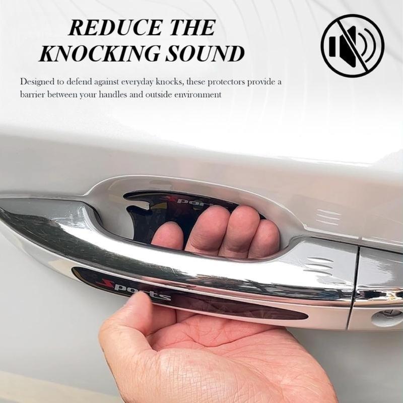 8-Piece Carbon Fiber Car Door Handle Protector Set, Anti-Scratch Door Bowl Stickers with Sporty Pattern, Exterior Protective Film for Toyota RAV4, Honda, Ford Bronco/Edge, and More Vehicles, Black/Red for Winter Driving Use 8-Piece Carbon Fiber Car Door Handle Protector Set, Anti-Scratch Door Bowl Stickers with Sporty Pattern, Exterior Protective Film for Toyota RAV4, Honda, Ford Bronco/Edge, and More Vehicles, Black/Red for Winter Driving Use