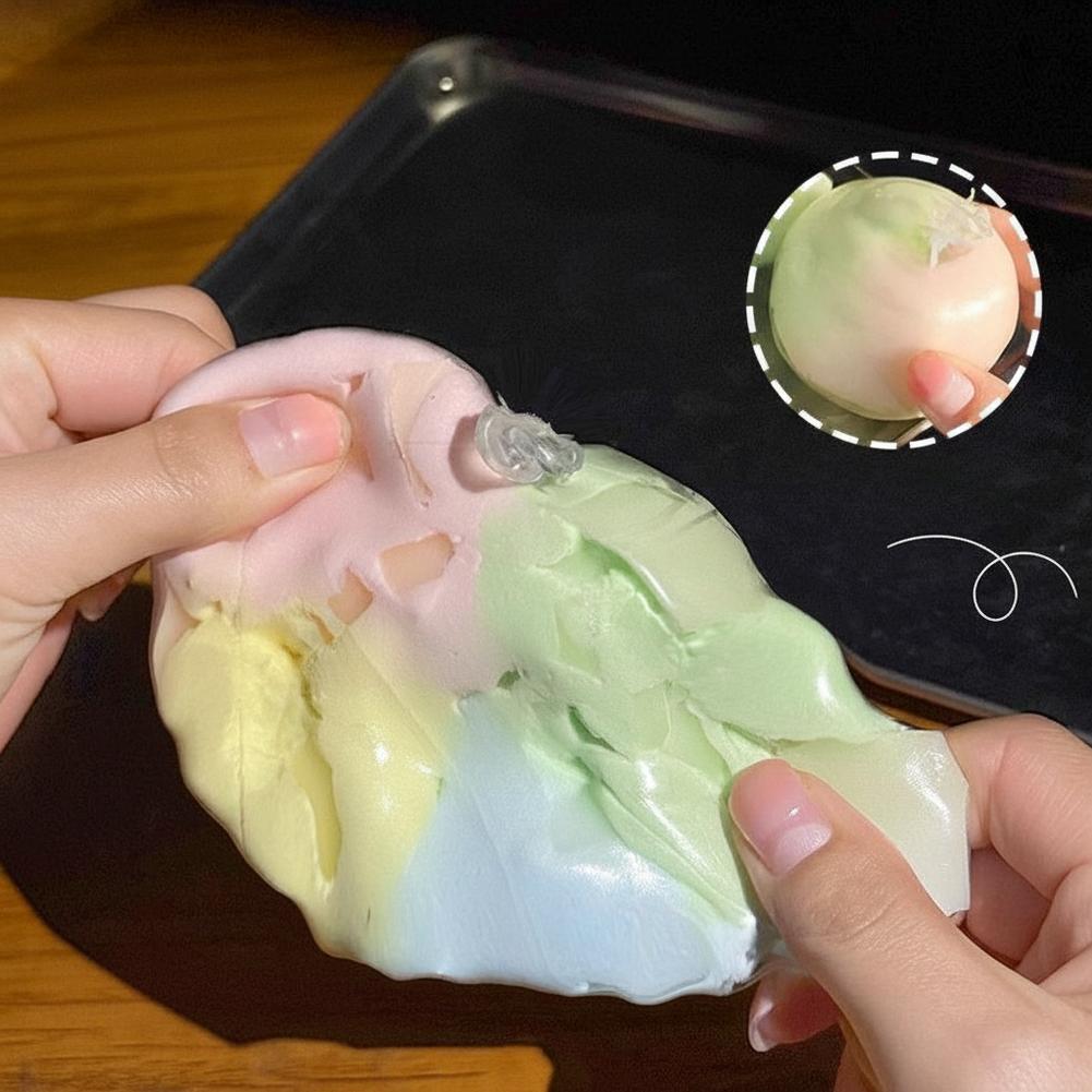 Crunchy Grape Squishy Toy Stress Relief Squeeze Toy Green Grape Crispy Texture Fidget Toy For Anxiety Adults Gift