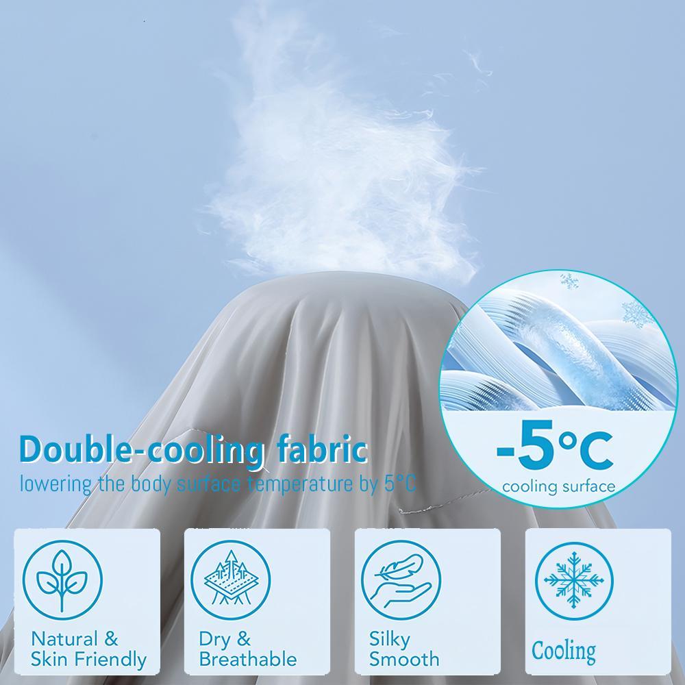 Solid Color Cooling Comforter, 1 Count Soft Breathable Skin-friendly Cooling Comforter, Cool Bedding for Home Office Use in Summer, Breathable Duvet Set, Lightweight Duvet, Machine Washable Duvet