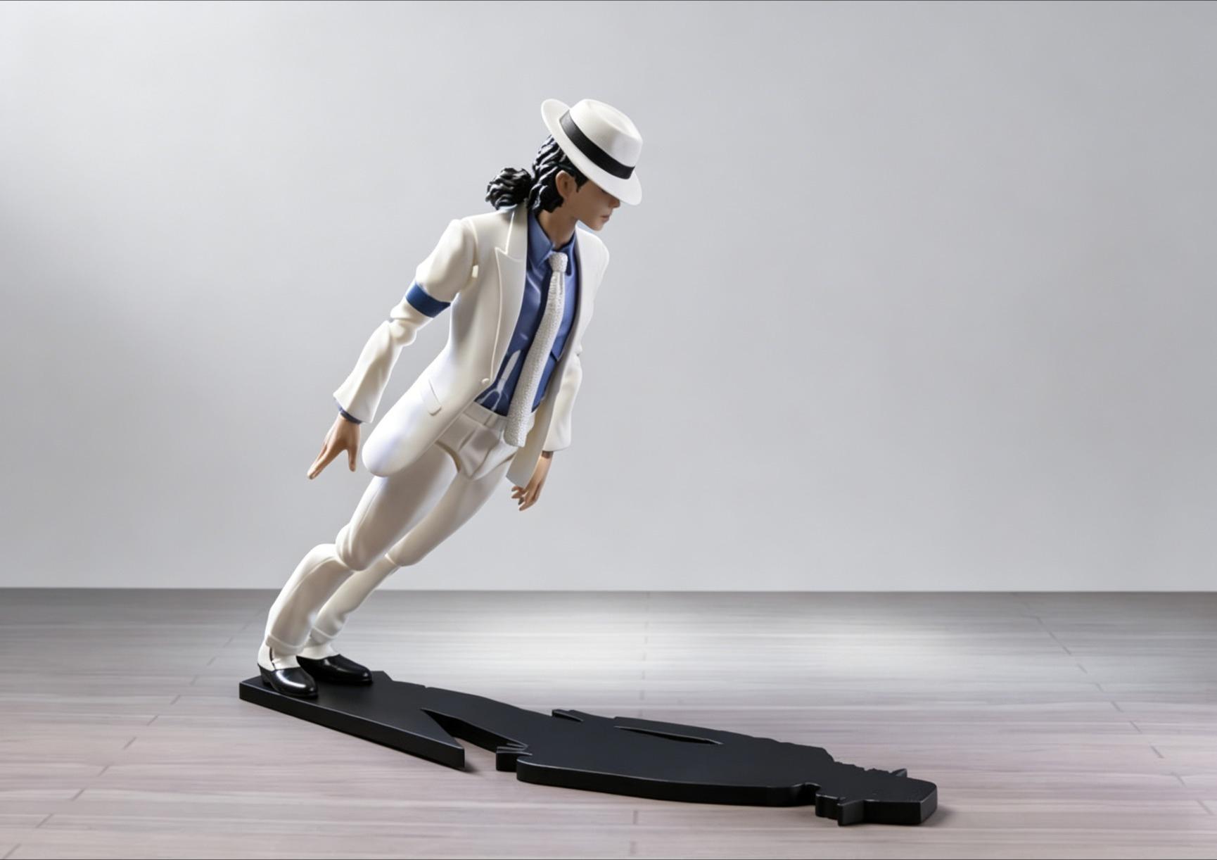 Michael Jackson Smooth Criminal BJD Action Figure 14cm Stress Relief Toy Desktop Decor Perfect Gift for Kids and Adults Collector’s Item Birthday Christmas Halloween Father’s Day Memorial Collectible Ornament Anxiety Relief Fun Gift for Fans