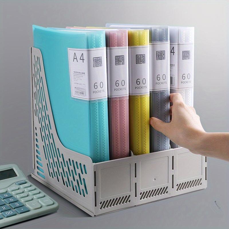 A4 Multi-Layer Transparent File Folder, Thick PP Material Durable Design, High Capacity Lightweight Design, Available in 6 Color Options for Stylish Organization