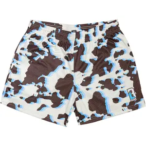 Boy's Cowhide Curveball Mesh Shorts with Side Pockets and Elastic Waist, 5 in Inseam S-XL Sizes