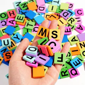 [Back To Shcool]Colorful Letter Pattern Blocks Set, 144pcs Educational Word Spelling Game Toy, Interactive Learning Toy, Learning Tool for Gifts
