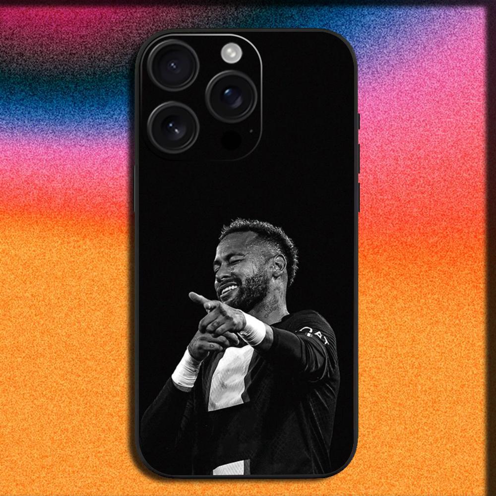 Football For N-NeYmAr 10 Phone Case For iPhone17, 16,15,14,13,12,11,Pro,ProMax,XR,Plus, Soft Black Cover