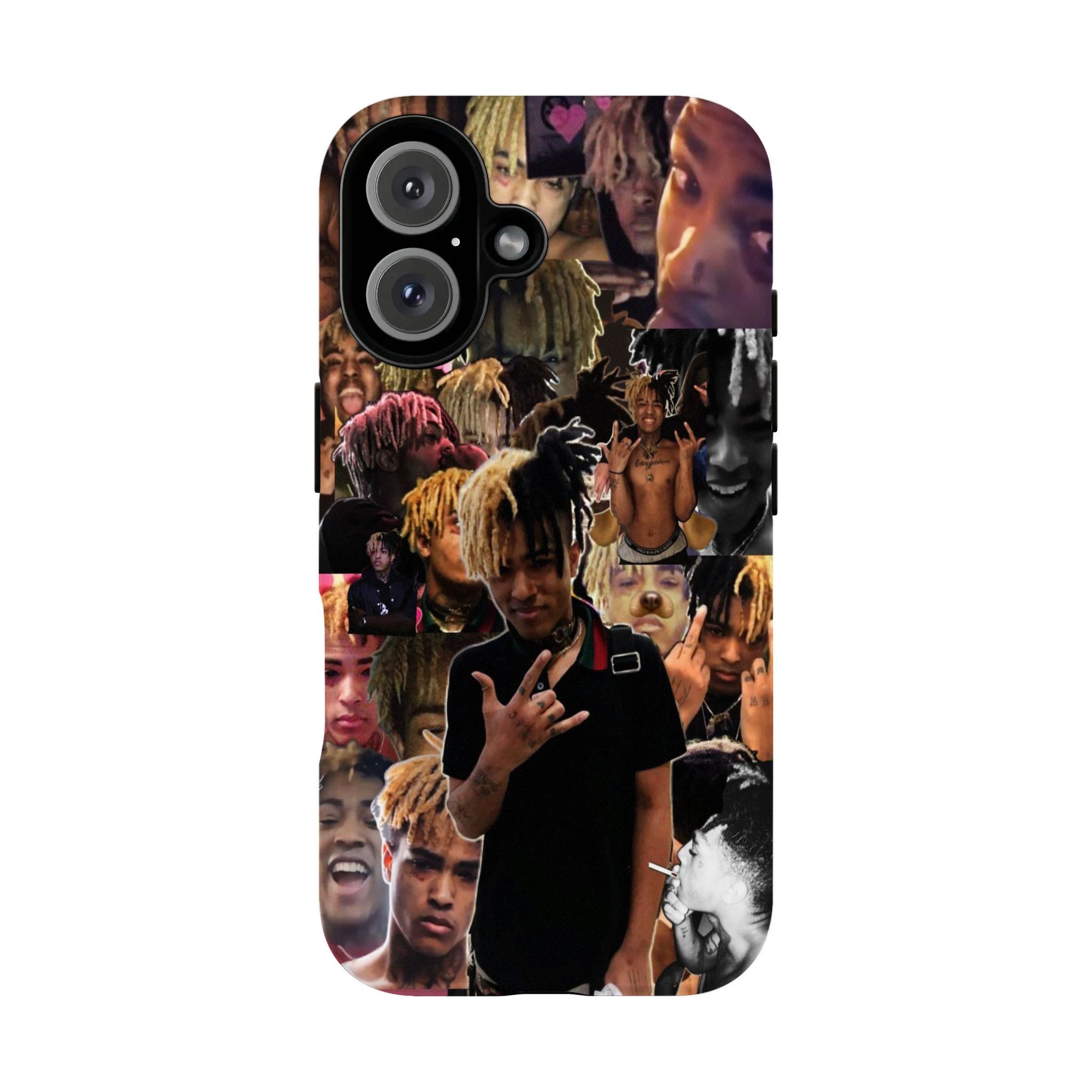 XXXTentacion-Themed 2-in-1 Film-Style Phone Case — Compatible with iPhone 12, 13, 14, 15, 16, 17 Series — Glossy Finish, Drop-Resistant, and Fade-Resistant Protective Cover