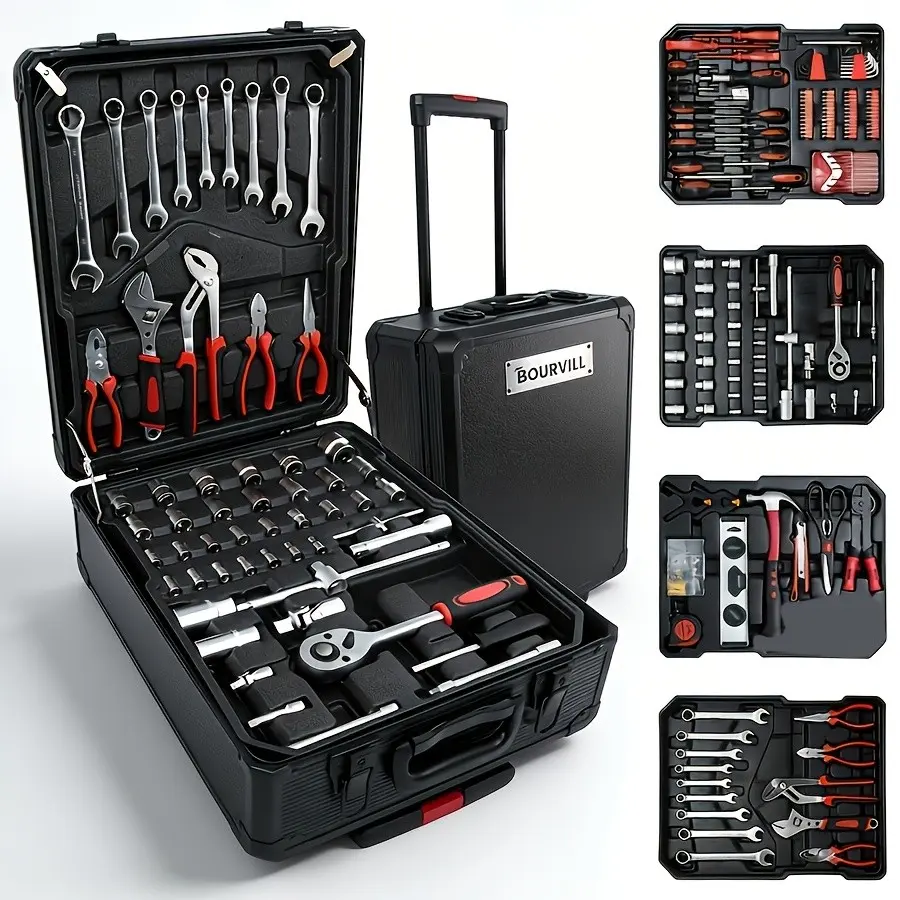 899/52pcs Professional Tool Set - Multi-functional Toolbox - Portable Design - for Home And Car Repair - for DIY Enthusiasts And Professionals - A Gift for Friends Local Shipping