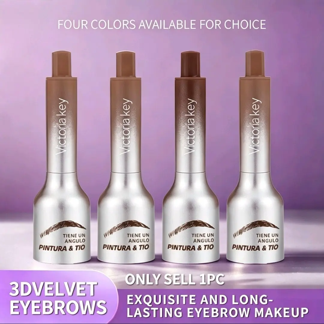 Vk Multi-Use Powder Eyebrow Pencil, Long-Lasting, Non-Bleeding, Includes Brow Brush, Perfect for Beginners, Eye Shadow, Blush, Hairline, Eyebrow Makeup Products