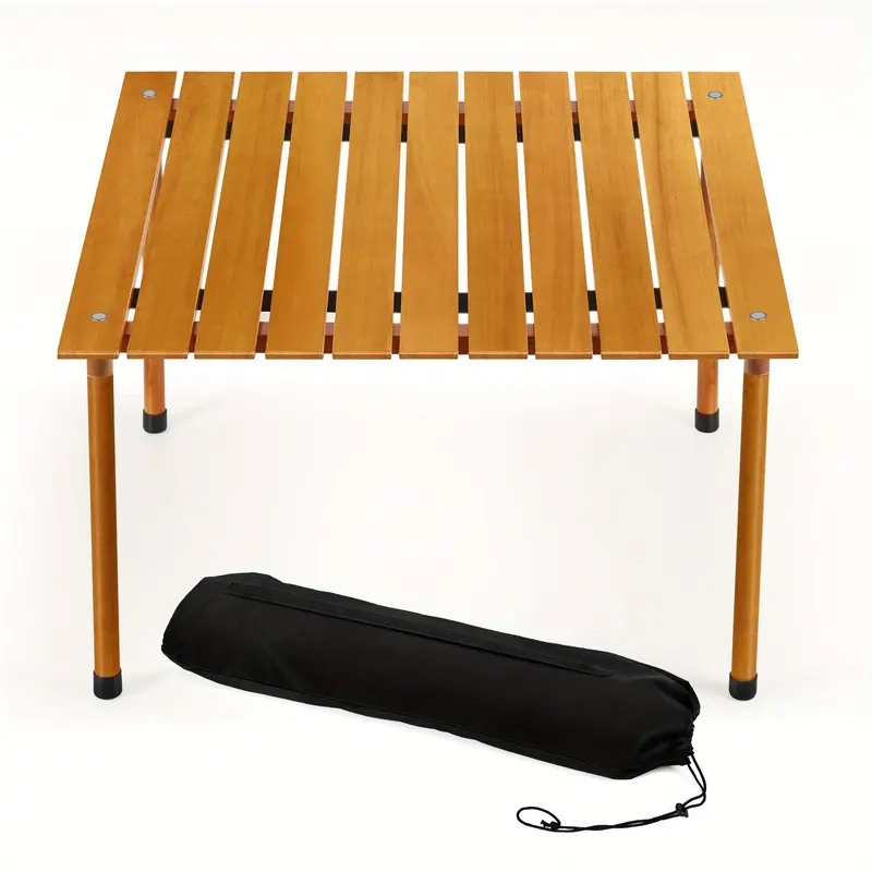 Folding picnic table, portable camping table, with storage bag, outdoor table, easy to assemble, suitable for picnics, camping, travel, parties, beach, garden, patio, tailgating parties, barbecues