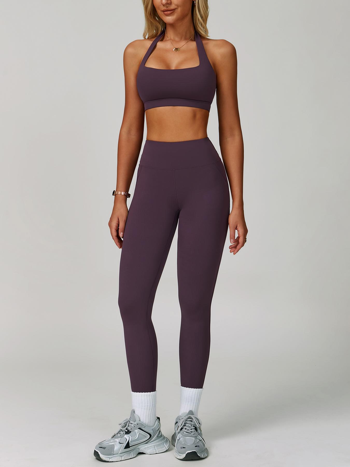 Women's Two-Piece Sports Set, Comfortable Activewear for Fitness and Gym, Athletic Clothing for Everyday Use