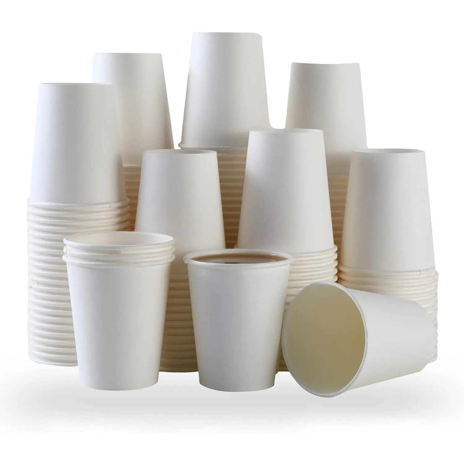 Disposable Hot Coffee Cups - Bulk 8 Oz Paper Cups, Disposable cups