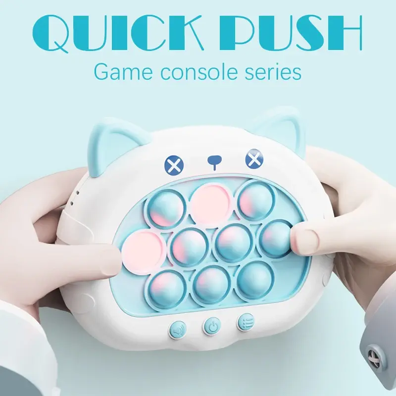 Light-Up Fast Push Puzzle Game Console for Kids - Interactive Electronic Brain Game, Fun & Engaging Toy for Parties & Travel