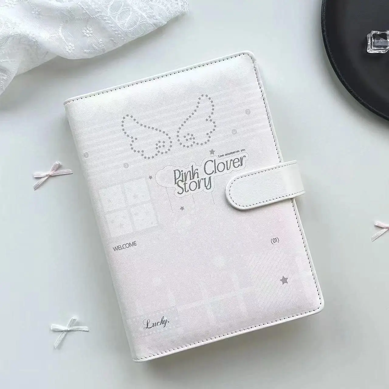 PU Leather Angel Wings Cute A5 Kpop Photocards Collect Binder idol Photo Card Book Idol Storage Album Stationery