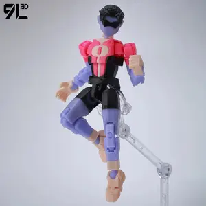 ​9L3D Lucky13 Oliver Action Figure Dummy13 with Black Goggles T13 Multi-Jointed 3D Printed Collectible Toys Titan13​ Decoration