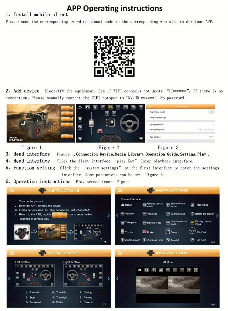 1:28 Camera Remote Control Car |     Controllable via mobile app, real-time image transmission from the roof camera, LED roof light