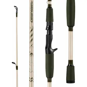 Fishing Rod 24-Ton Carbon&Glass Fiber Composite Spinning and Casting Rod, 2 count for Bass Trout Crappie Travel Fishing- 6'0"
