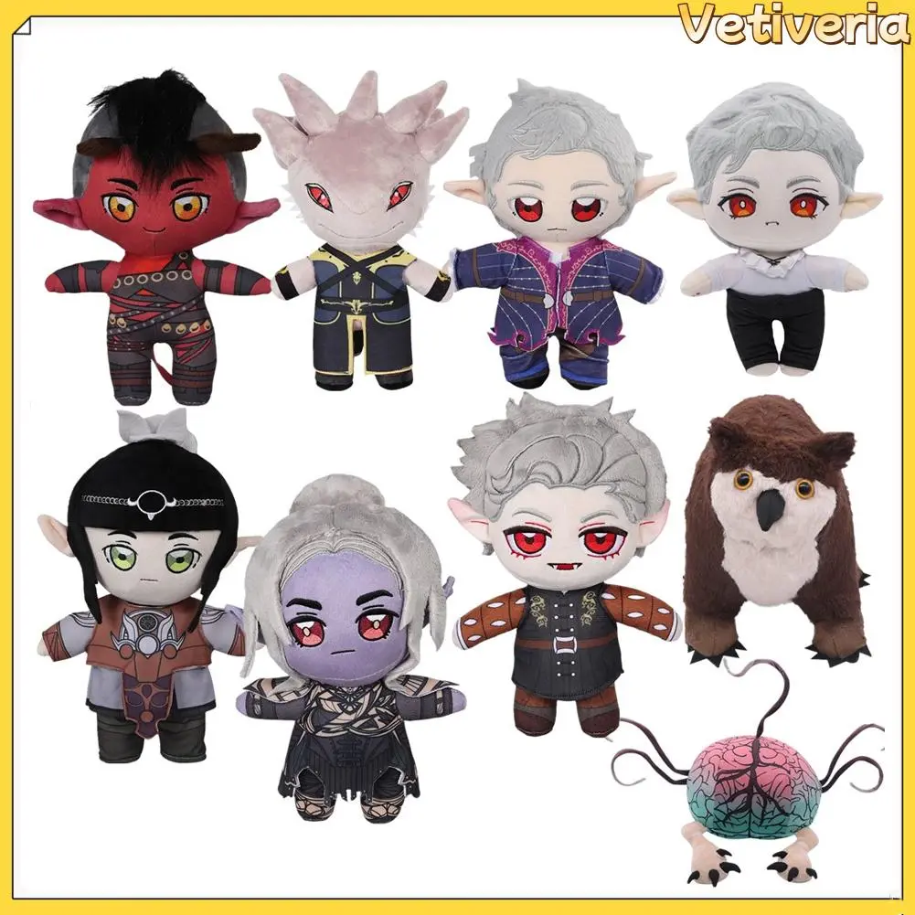 2026 new hot item Baldur's Gate 3 Character Plush Toys - Fabric Stuffed Animals with Kerak Devourer, Astarion, Shadowheart, Mind Flayer, Minthara Designs - 1-Size Stuffed Animal Gift for Christmas Party Props