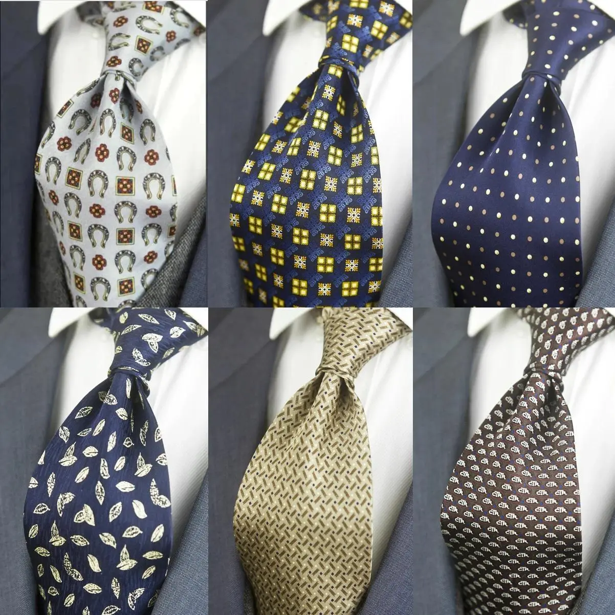 Brand New Unisex 100% Silk Printed Multicolor Necktie - 58in (148cm), 10cm Wide, Vintage Handmade Noble Unique Design for Casual, Wedding Events, 58'' (148 Cm)