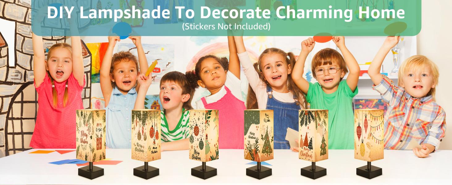 2 Pack,Small Bedside Lamp, Mini Minimalist Table Lamp with Square Flaxen Fabric Shade, 11 Inch Desk Reading Lamp for Bedroom, Living Room, Office