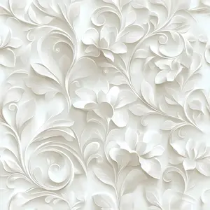 Floral Embossed Wallpaper Roll, Self-Adhesive PET Wall Paper, European Luxury Style, Removable No Glue, Home Decor for Living Room, Bedroom, Kitchen and Bathroom