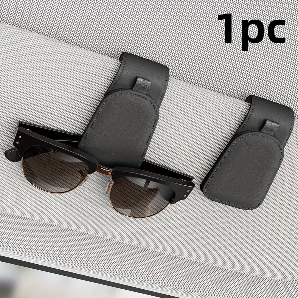 Car Sunshade Holder, Magnetic Fabric Sunglasses Clip, Car Dashboard Sunglass Organizer, Secure Glasses Storage, Easy Access Design