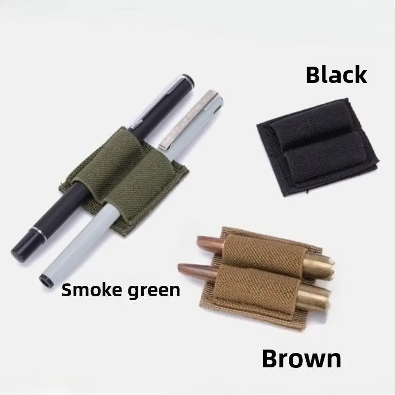 Tactical Patch 2 Round Ammo Holder Adhesive 2 Hole Cartridges Hook Loop Patch Hunting Rifles Airsoft  Shotgun Bullet Pouch